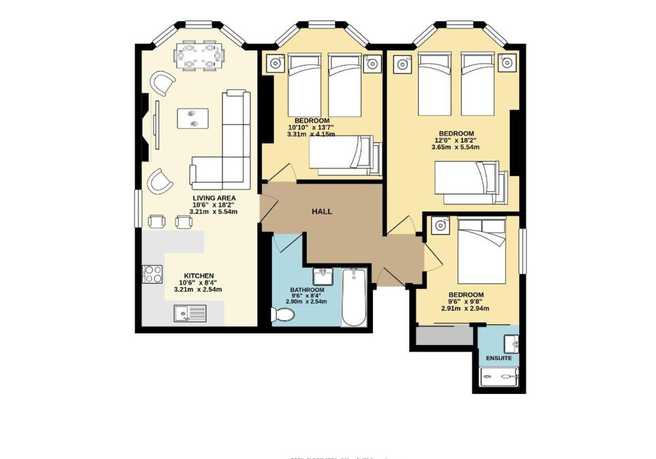 Central Lanes Pad By My Getaways Free Parking For One Car 布赖顿 外观 照片